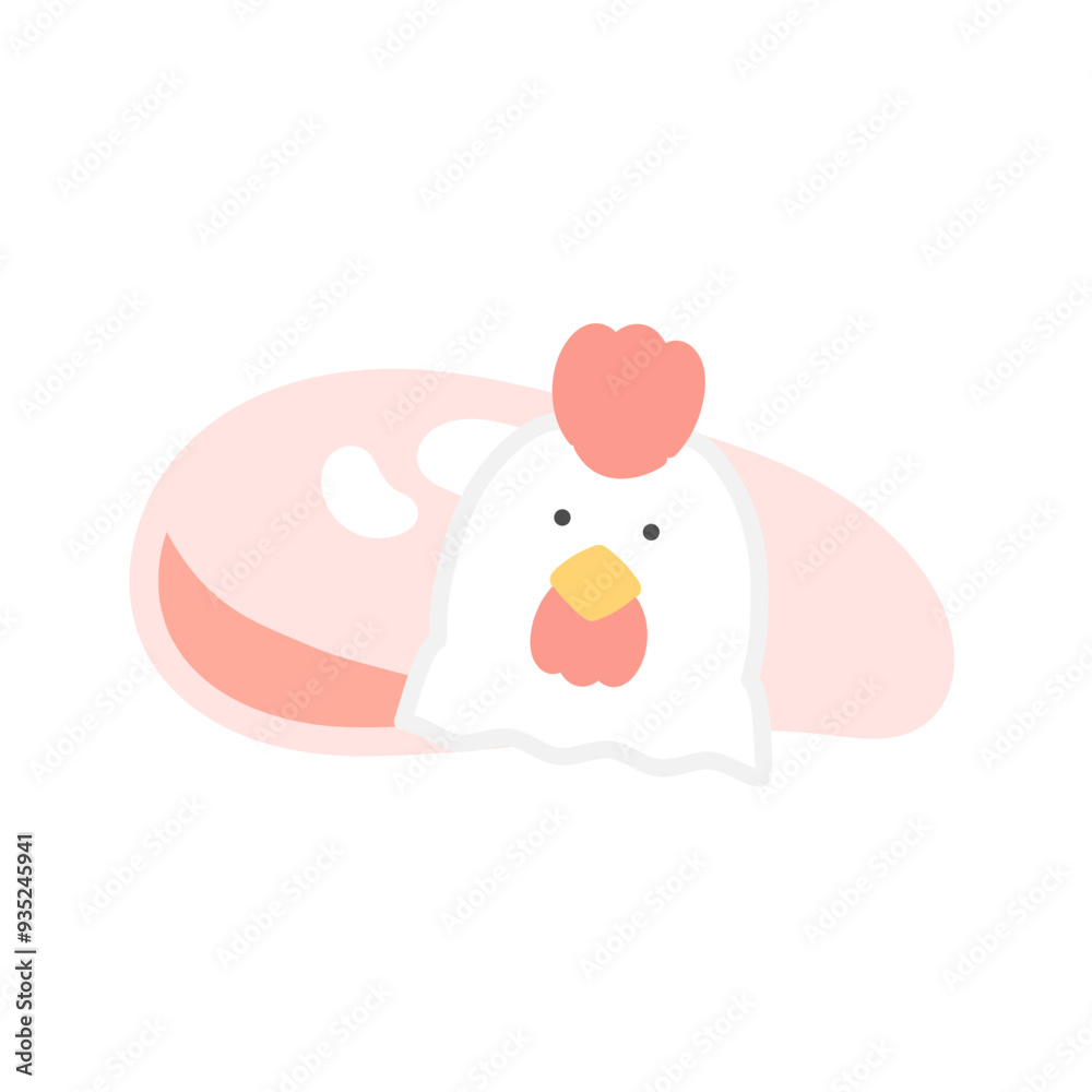 ニワトリと鶏肉 イラスト ニワトリと鶏肉 イラスト