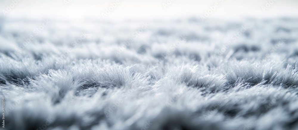 Close Up of a Fluffy Grey Carpet Close Up of a Fluffy Grey Carpet
