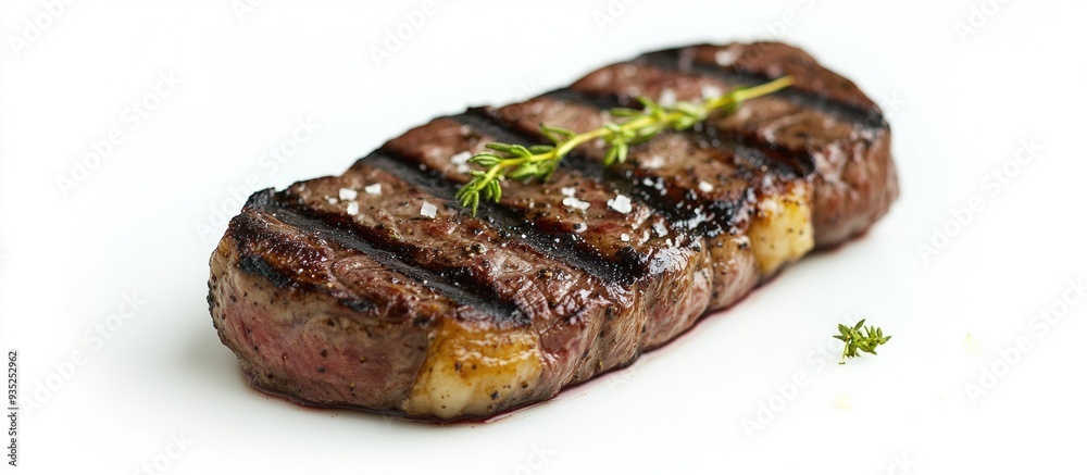 Grilled Steak with Thyme and Salt