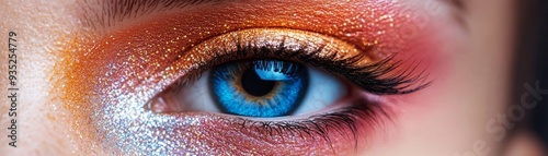 Eye close-up showcasing innovative, bold liner.