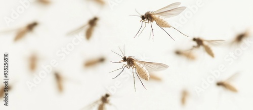 Mosquito Swarm in Flight