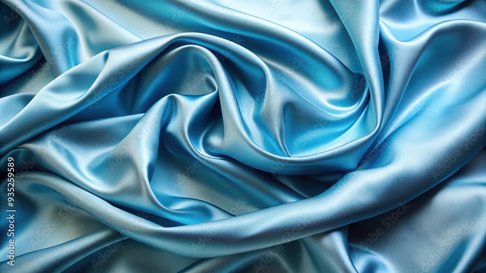 Obraz premium Soft satin fabric with a subtle blue sheen, satin, fabric, texture, background, silky, smooth, shiny, luxurious, elegant