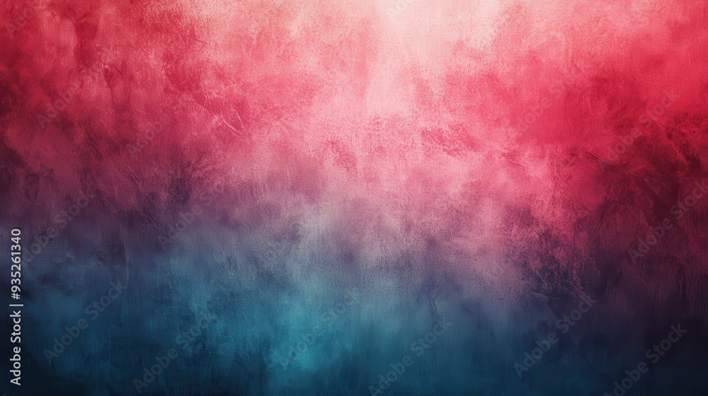 Obraz premium A textured gradient background blending pink and blue hues.