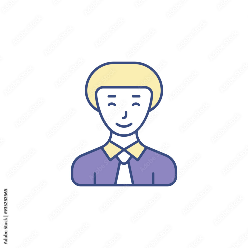 Businessman icon design with white background stock illustration Businessman icon design with white background stock illustration