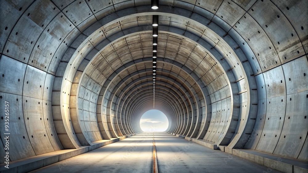 Reinforced concrete tunnel structure with side openings, reinforced concrete, tunnel, structure Reinforced concrete tunnel structure with side openings, reinforced concrete, tunnel, structure