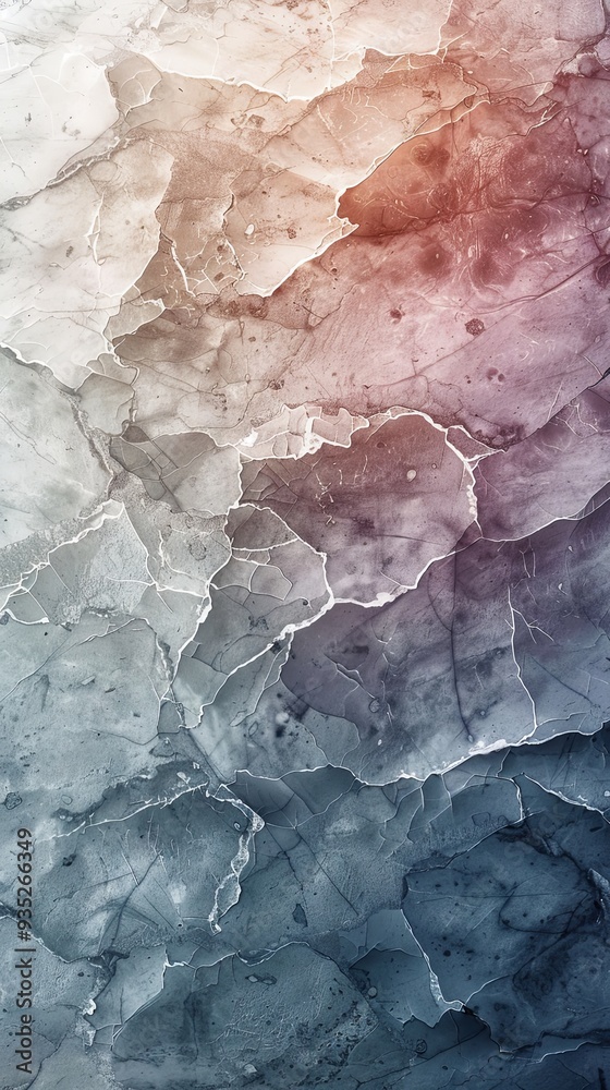 Fototapeta premium Subtle marble texture in muted tones, leaving a clear area for text
