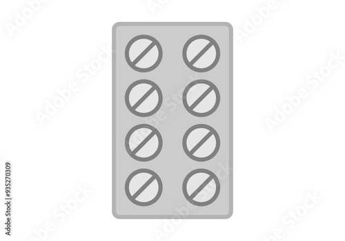 Tableta de pastillas de medicamento empaquetadas