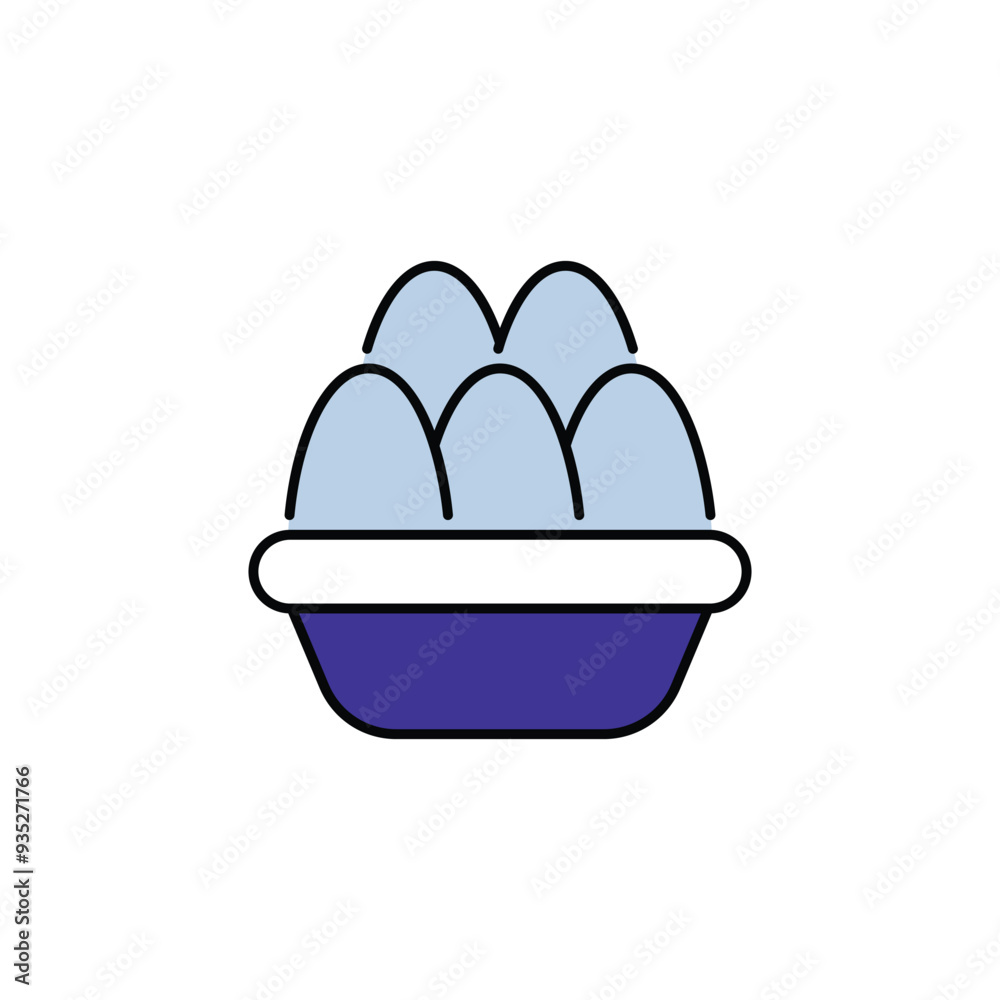 Eggs icon design with white background stock illustration Eggs icon design with white background stock illustration