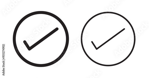 Free Download Check box icon with correct, accept checkmark icons tick box checked. Check mark icon symbols vector. - GFXLoad