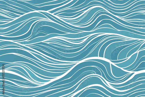 abstract blue background with wavy lines and waves, texture water background abstract sea ripple cosmetic blue summer banner wave, seamless pattern with hand drawn textures
