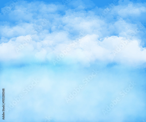 Blue sky background with tiny clouds. illustration for your design.