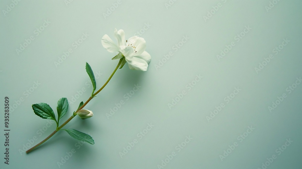 3. Artistic top-view image featuring a delicate small flower on a solid pastel surface, providing a serene and uncluttered space for personalized text inclusion, ideal for elegant compositions. 3. Artistic top-view image featuring a delicate small flower on a solid pastel surface, providing a serene and uncluttered space for personalized text inclusion, ideal for elegant compositions.