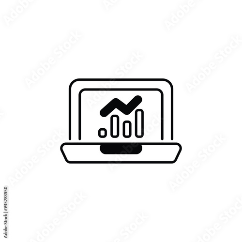 Analysis icon design with white background stock illustration