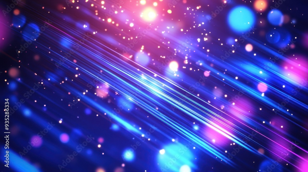 Obraz premium A vibrant abstract background with colorful lights and streaks, ideal for digital design.