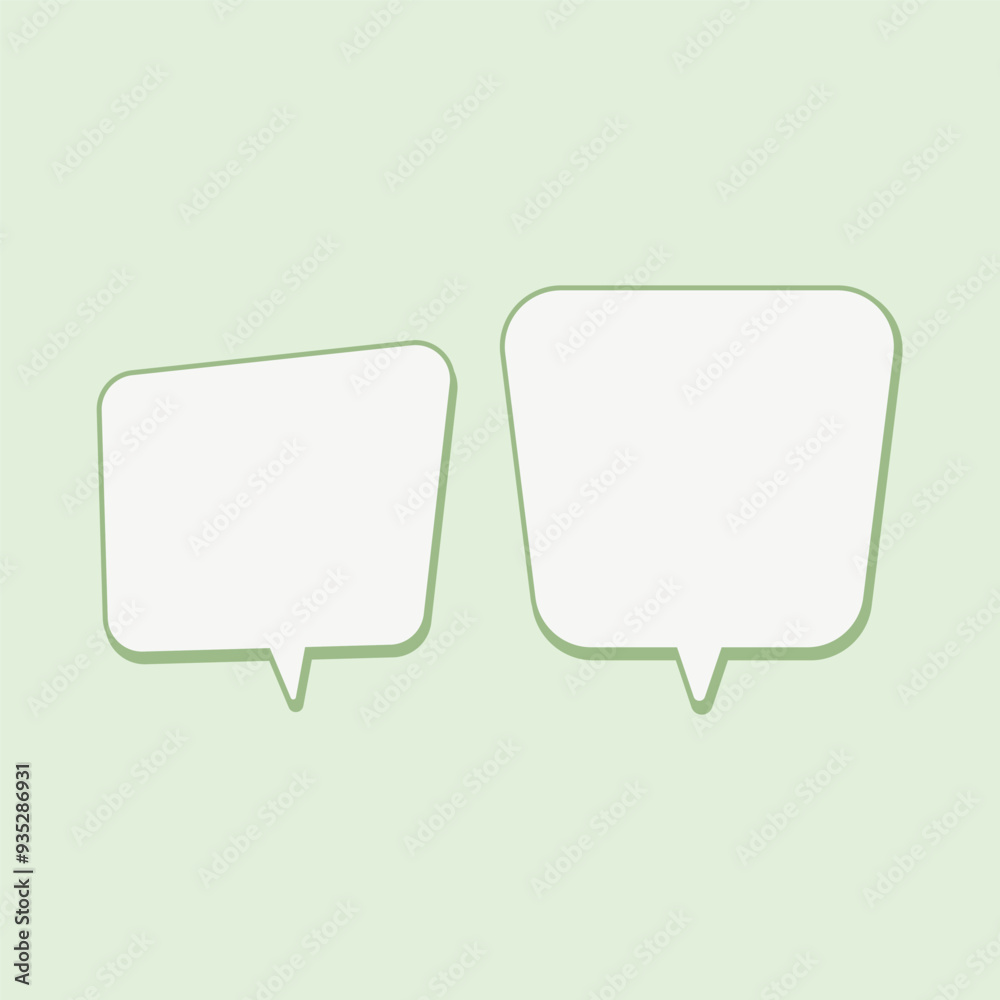 Speech Bubble and Thought Balloon Vector Design Speech Bubble and Thought Balloon Vector Design