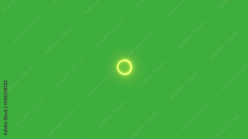Animation video loop circle energy element effect moving on green screen background Animation video loop circle energy element effect moving on green screen background