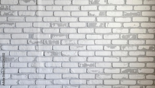 Abstract weathered high resolution texture old stucco light gray and aged paint white brick wall background in rural room, grungy blocks of stonework technology color horizontal architecture , ai