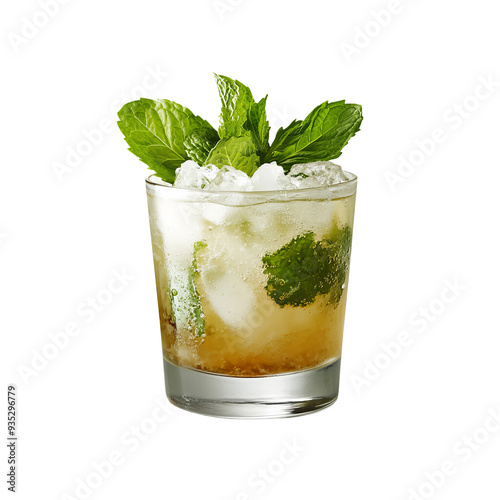 Refreshing Mint Cocktail with Ice