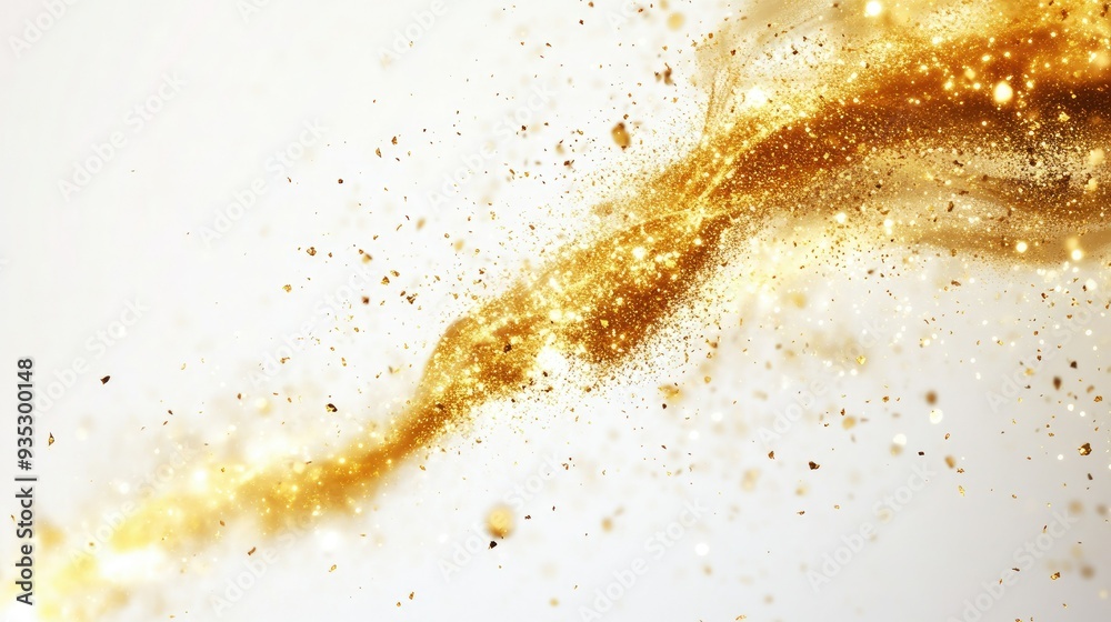 White background with dynamic, golden sparks flying in various directions, creating a sense of movement and energy. White background with dynamic, golden sparks flying in various directions, creating a sense of movement and energy.