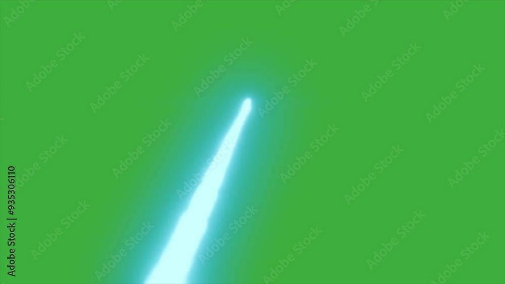 Animation video loop lazer elemet effect on green screen background 