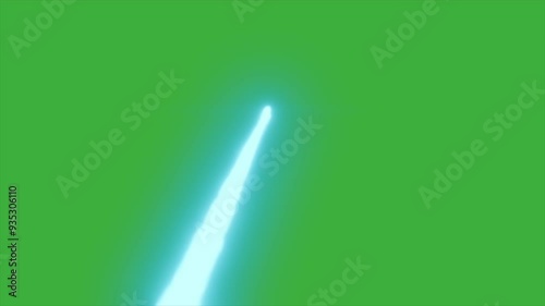 Animation video loop lazer elemet effect on green screen background  photo