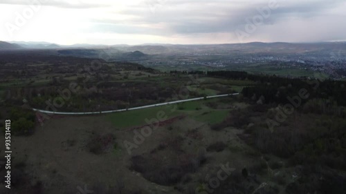 View on city from mountain