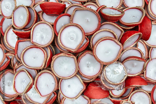 Photography Wax Filled Clay lamps