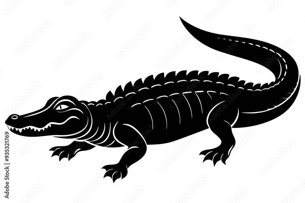Alligator vector silhouette, crocodile icon, Crocodile and alligator silhouette
Alligator vector silhouette, crocodile icon, Crocodile and alligator silhouette
