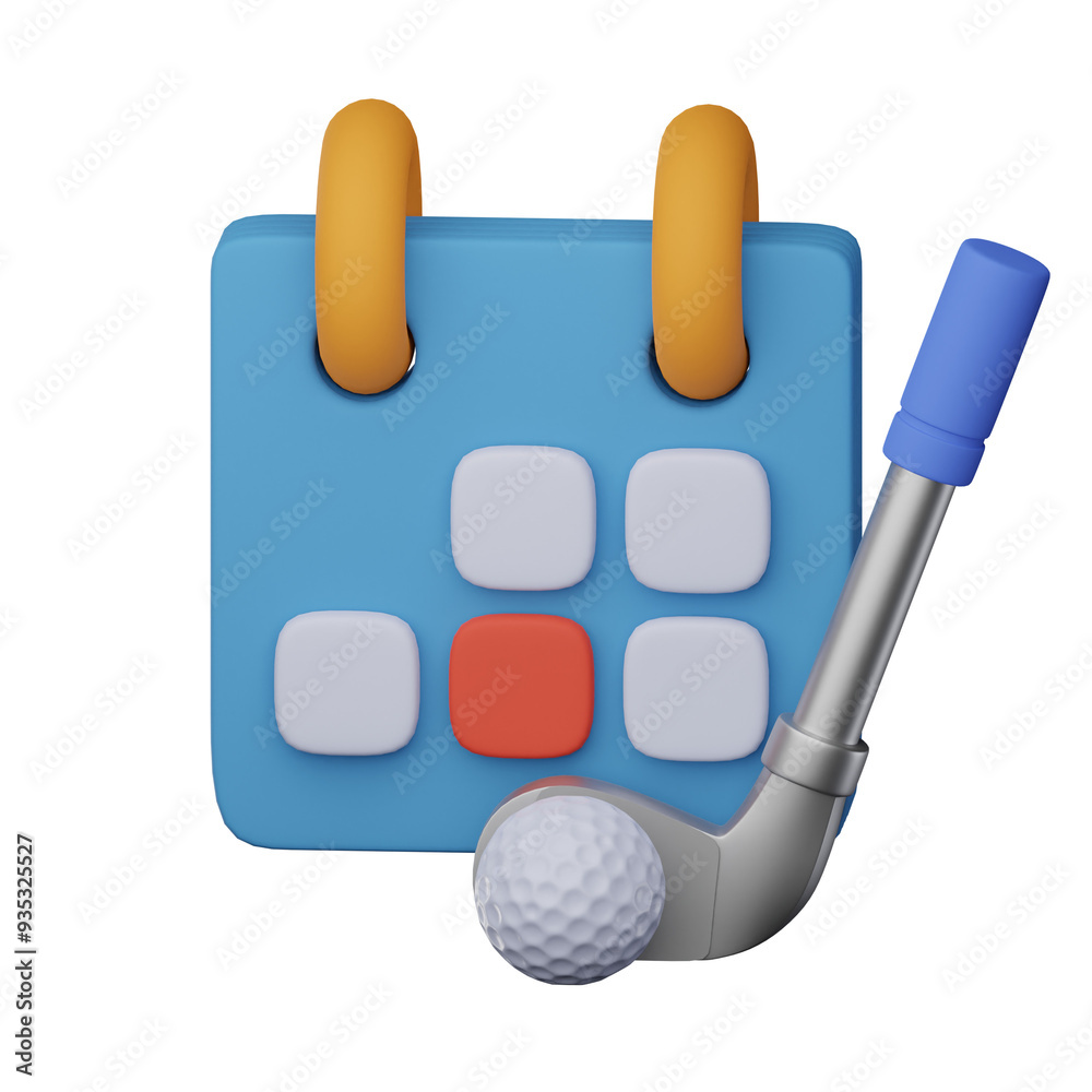 3D Golf Tournament Schedule Planner Icon 3D Golf Tournament Schedule Planner Icon