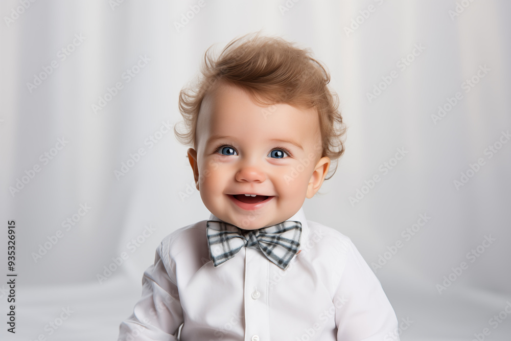 portrait of adorable baby isolated on white background portrait of adorable baby isolated on white background
