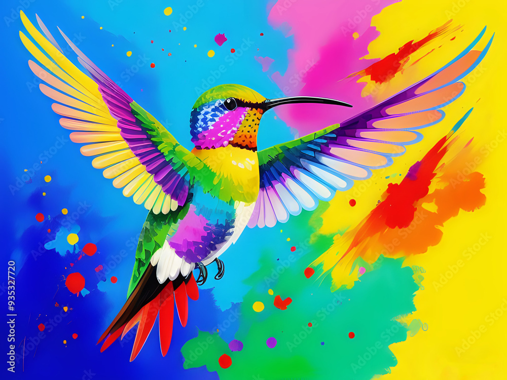 Obraz premium bunter Kolibri