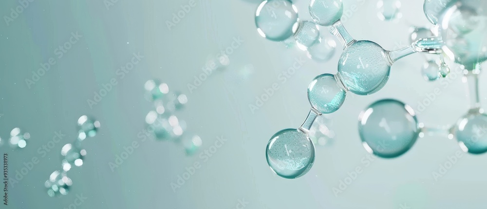 A blue background with many small blue spheres A blue background with many small blue spheres
