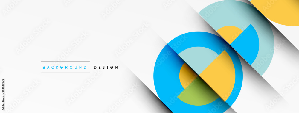 Modern geometrical abstract background - circles. Business or technology presentation design Modern geometrical abstract background - circles. Business or technology presentation design