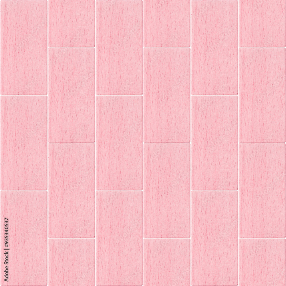 Fototapeta premium seamless pattern: wall made of pink wooden panels against white background