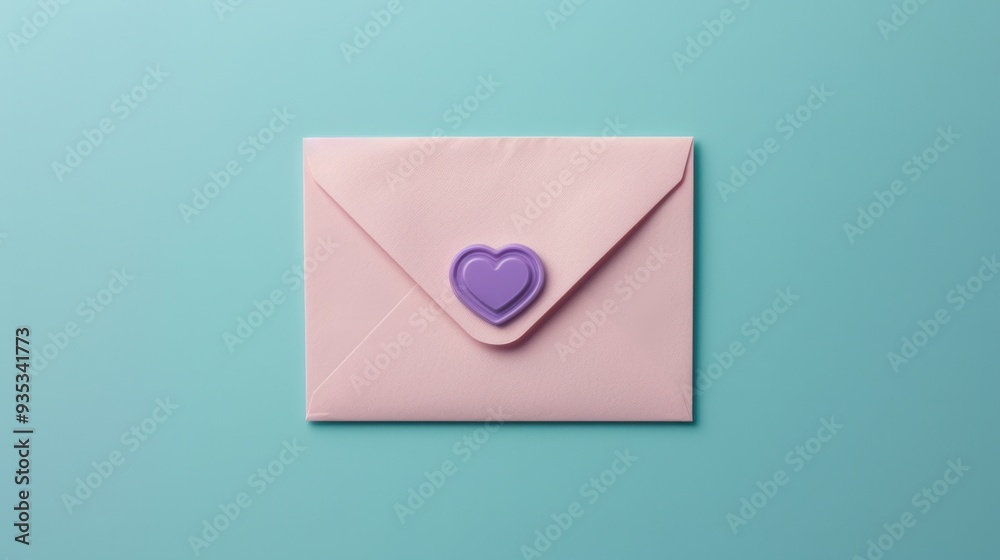 The Pink Envelope with Heart The Pink Envelope with Heart