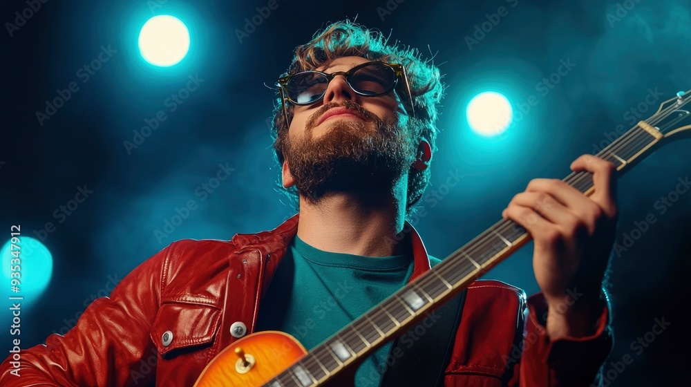 Obraz premium Grunge Music Background, Raw And Expressive 