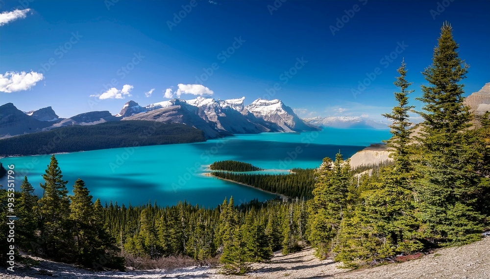 Fototapeta premium great lakes landscape, AI generated