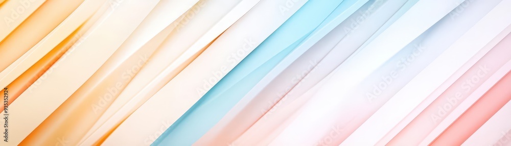 Obraz premium Hue stripes in gradient tones, modern abstract illustration, stylish and symmetrical with a balanced flow and copy space