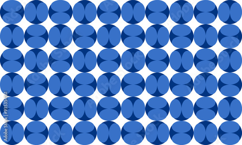 Blue bubble do and diamond, seamless abstract geometric blue strip bubble bead strip pattern repeat style. replete image design for fabric printing, up and down