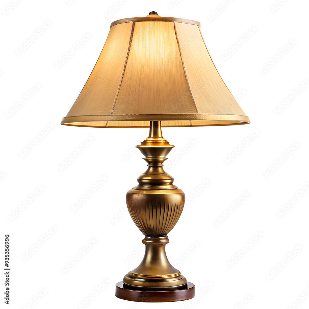 classic table lamp profile shot isolated on translucent background classic table lamp profile shot isolated on translucent background