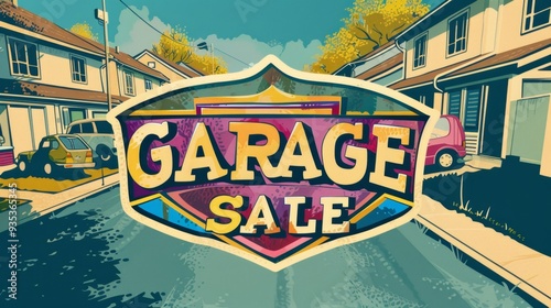 Garage Sale Announcement. photo