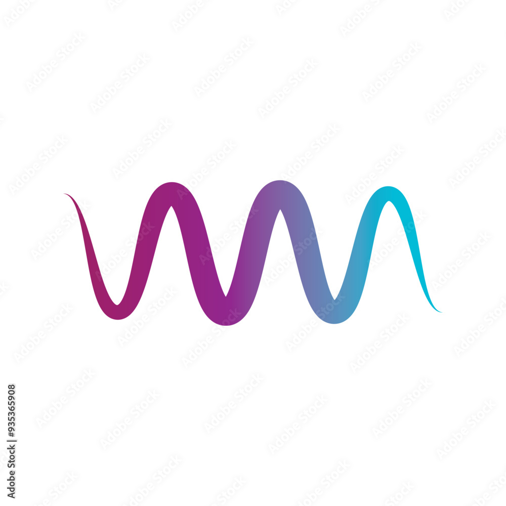 Fototapeta premium sound wave logo