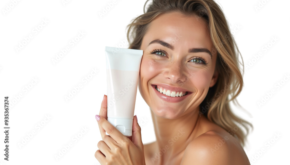 Portrait of a Norwegian Woman Isolated on Transparent or White Background for Beauty Product Promotion Closeup Shot in Pose Portrait of a Norwegian Woman Isolated on Transparent or White Background for Beauty Product Promotion Closeup Shot in Pose
