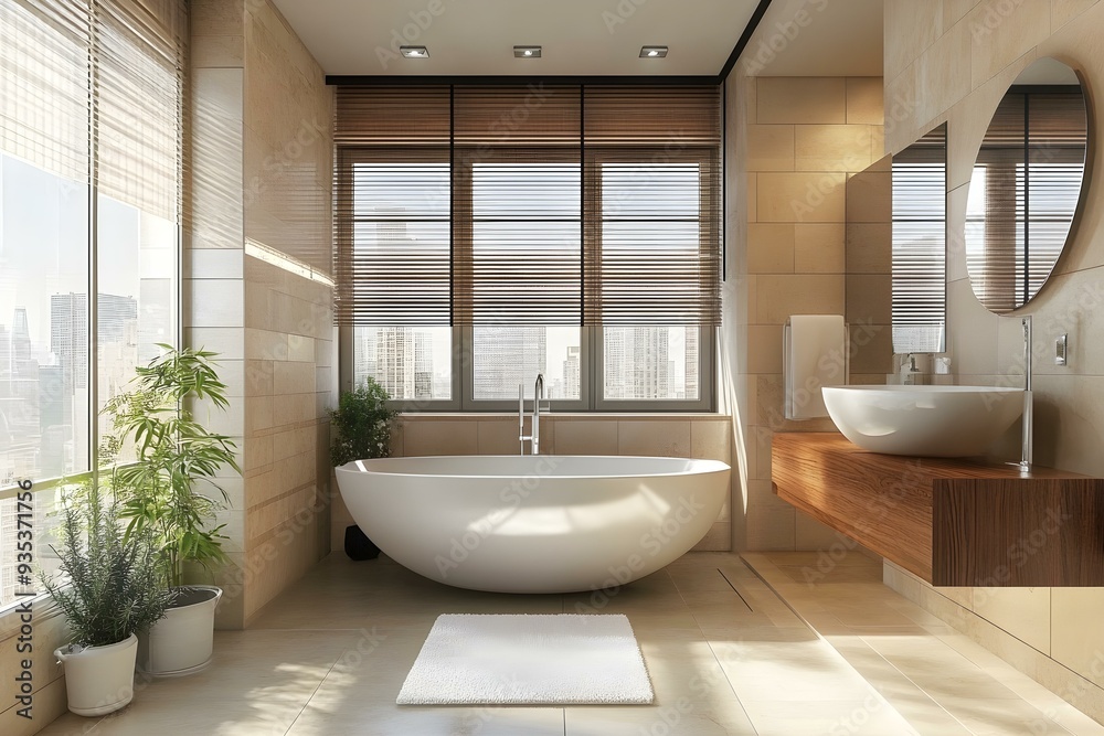 draw bathroom interior with modern furniture draw bathroom interior with modern furniture