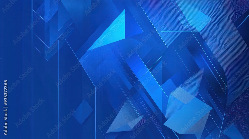 Abstract blue geometric design with sharp angles and layered textures. Abstract blue geometric design with sharp angles and layered textures.