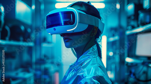 Immersive Virtual Reality Experience. Next-Gen VR Headset for Gaming and Beyond
