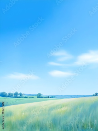 landscape with field and sky