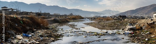 Polluted Mountain Stream Fl...