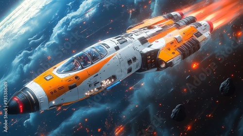 Wallpaper Mural A spaceship colorful cartoon style high resolution  728 car, helicopter, transportation, travel, transport, speed, train, aircraft, boat, plane, rescue, vehicle, sky, air, isolated, fly, chopper, vect Torontodigital.ca