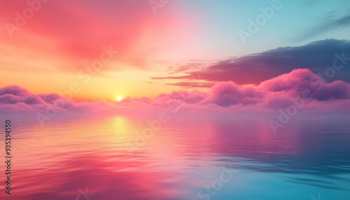 Create a soft pastel gradient background that tran 498 sunset, sky, sun, nature, sunrise, cloud, orange, water, clouds, blue, sea, red, landscape, abstract, light, dusk, ocean, sunlight, beautiful, c